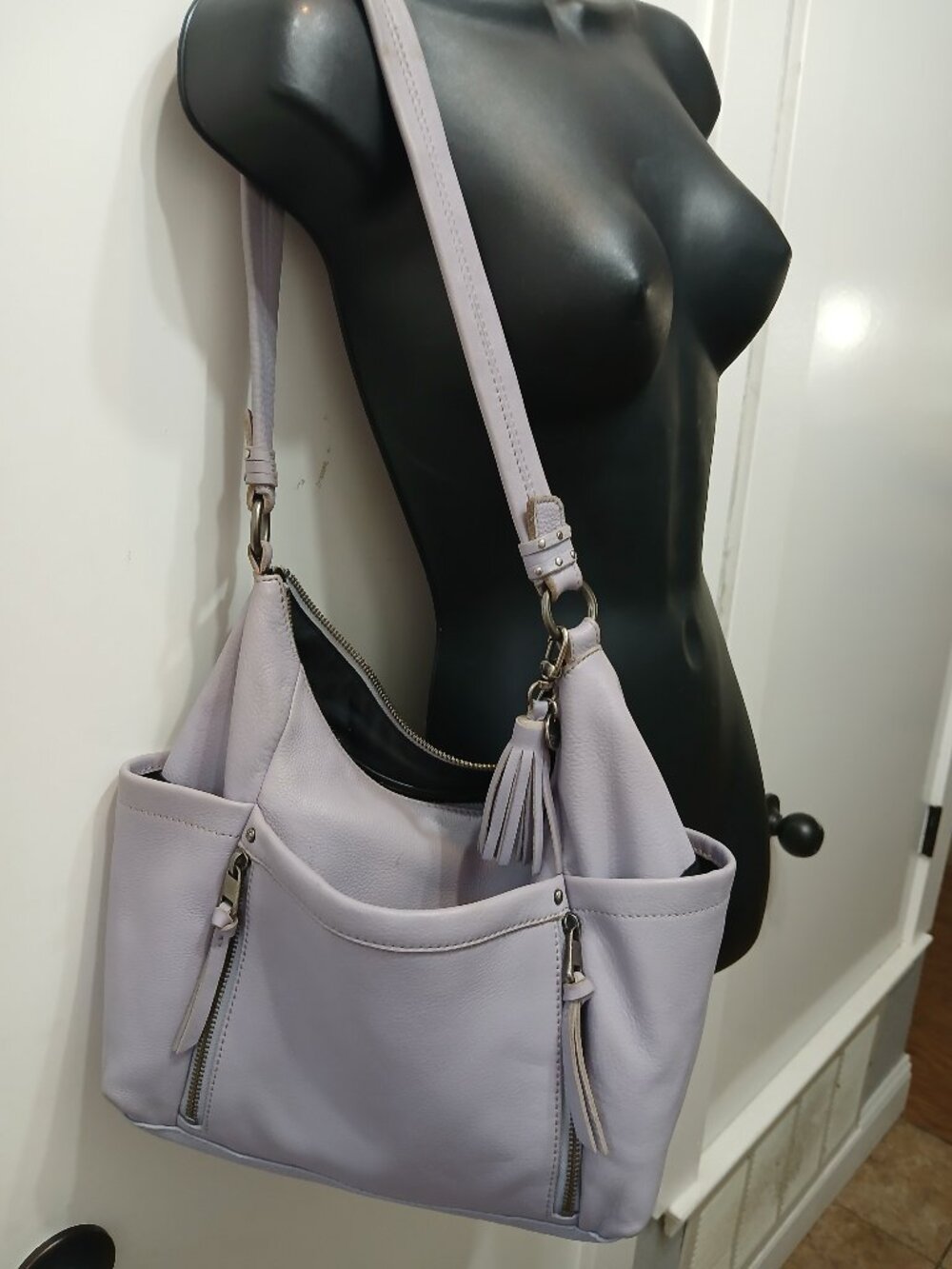 The Sak Pale Lilac Leather Bag